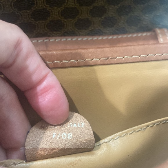 AS IS - CELINE Macadam Canvas Bag PVC Brown Authentic - Picture 7 of 16